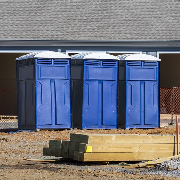 how can i report damages or issues with the porta potties during my rental period in Monongahela